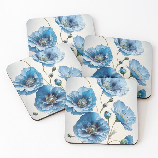 Item preview, Blue Poppy Flowers  designed and sold by Vanover Designs.