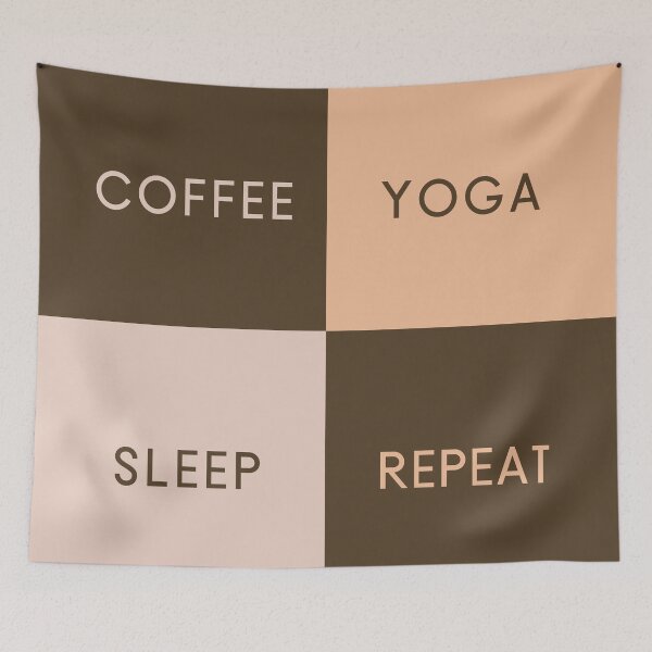 Item preview, Coffee Yoga Sleep Repeat designed and sold by humnoo.