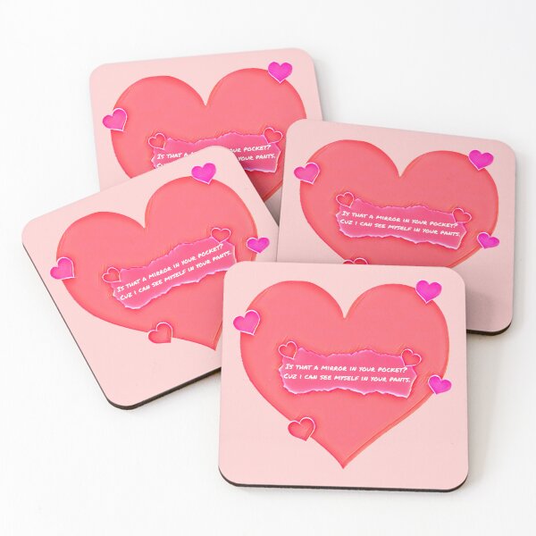 Aperçu de l'œuvre Ligne de ramassage miroir - Carte drôle de Saint Valentin créée et vendue par Dude Stuff.