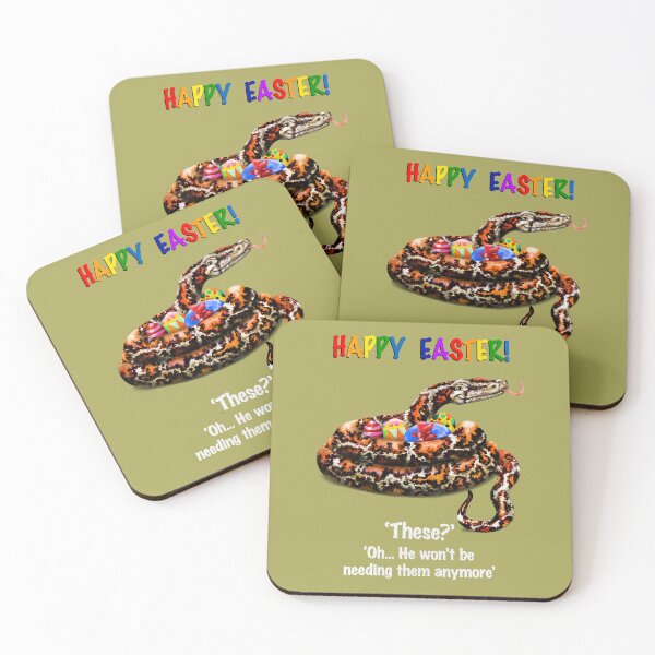 Item preview, Happy Easter! Minus the Bunny... | Cartoon Burmese Python  designed and sold by Snootrac.