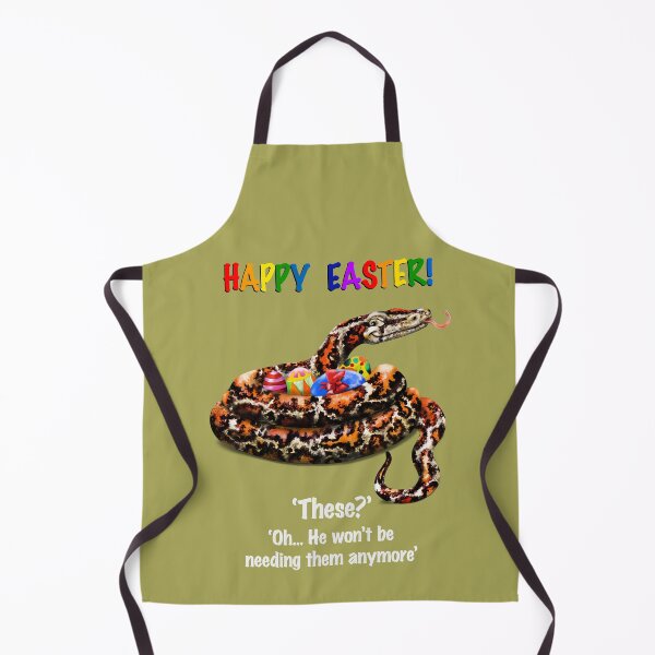 Item preview, Happy Easter! Minus the Bunny... | Cartoon Burmese Python designed and sold by Snootrac.
