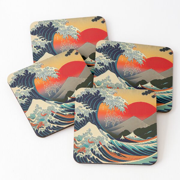Item preview, The Great Wave off Kanagawa at Dusk designed and sold by OccultDreams.