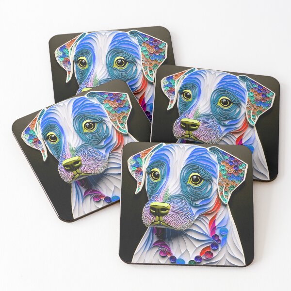 Item preview, Quilling Animal Dog Paper Cut Style designed and sold by PhiloSophyEye.