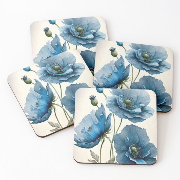 Item preview, Blue Poppy Flowers  designed and sold by Vanover Designs.
