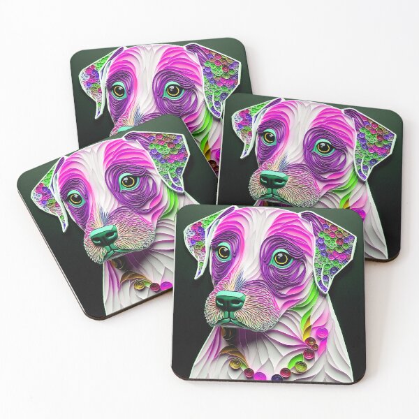 Item preview, Quilling Animal Dog Paper Cut Style designed and sold by PhiloSophyEye.