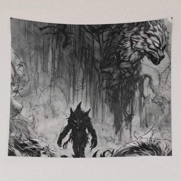 Item preview, Teenwolf - werewolves in the dark woods at twilight designed and sold by StedeBonnet.