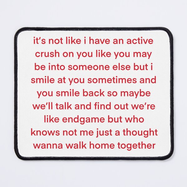 Item preview, not active crush... endgame... SPECIFIC VDAY RAMBLE #1 designed and sold by eveyting.