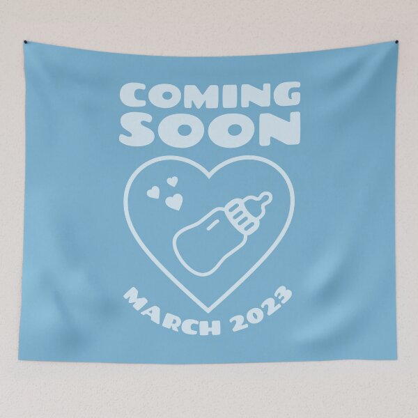Item preview, Coming Soon March 2023 Pregnancy Pregnant Baby Shower Its a Boy designed and sold by brytfanna.