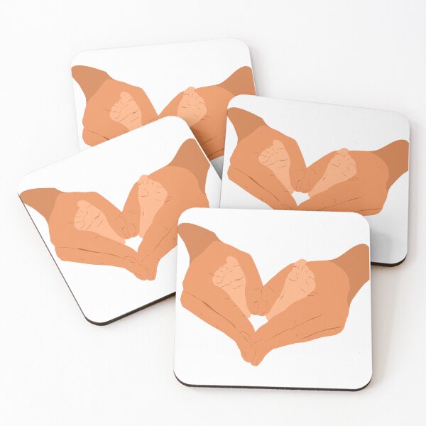 Item preview, Love hands baby feet flat illustration designed and sold by OFreiART.