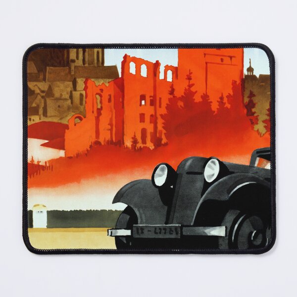 Item preview, MOTORING IN GERMANY 1910s Vintage Tourism Poster by Ludwig Hohlwein  designed and sold by retroposters.