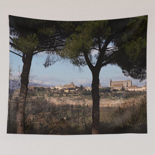 Item preview, Orvieto framed by pine trees designed and sold by AndrewJonesFoto.