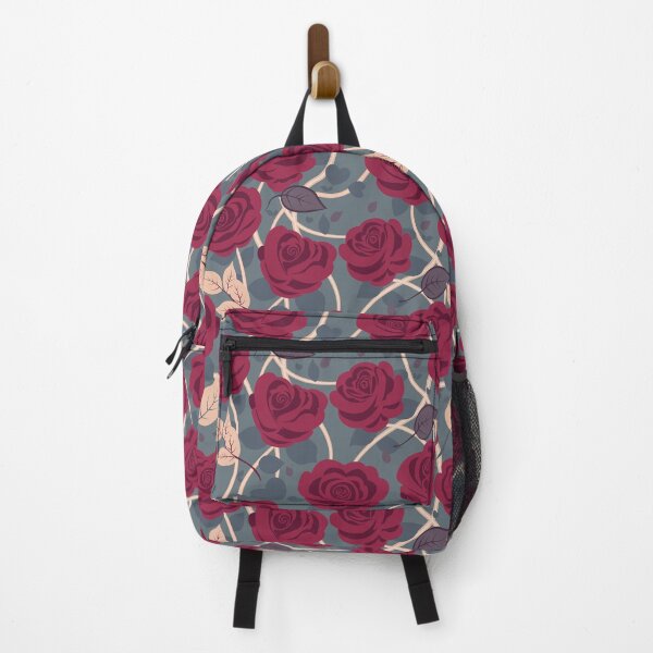 Item preview, Retro Rose Flowers with Blue Leaves pattern designed and sold by Moyanana.