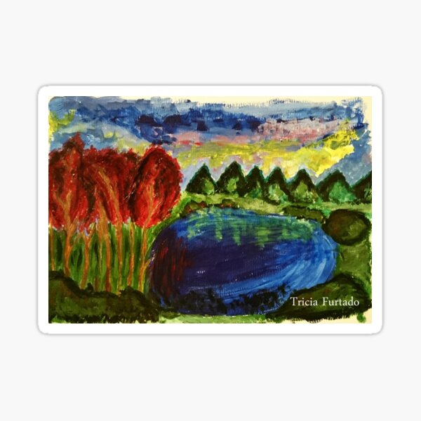 Autumn landscape Sticker