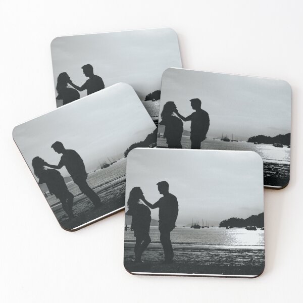 Item preview, A couple on a beach on Valentine's Day designed and sold by AlderBlack.