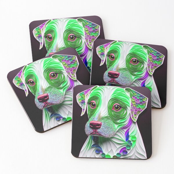 Item preview, Quilling Animal Dog Paper Cut Style designed and sold by PhiloSophyEye.