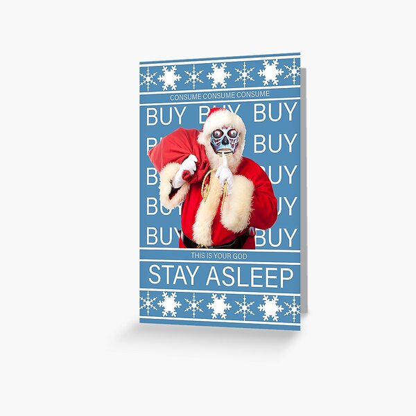 They Live Christmas Greeting Card