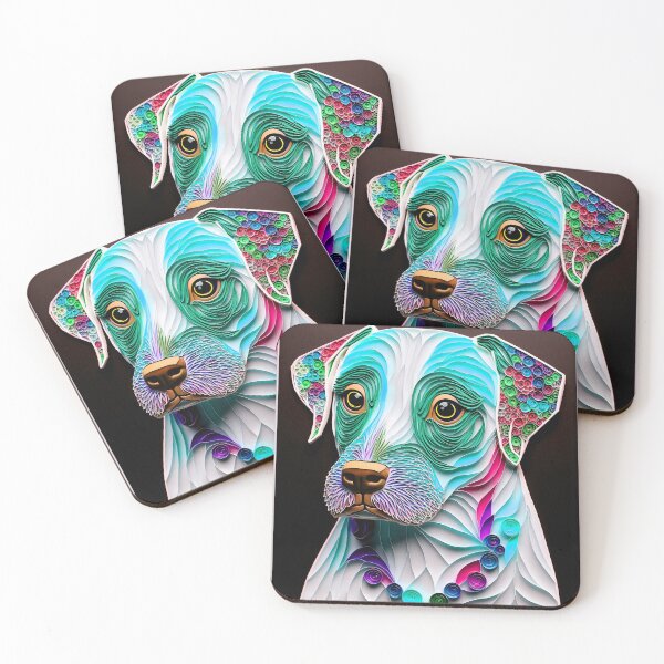 Item preview, Quilling Animal Dog Paper Cut Style designed and sold by PhiloSophyEye.
