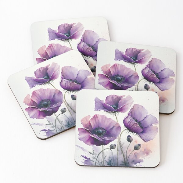 Item preview, Purple Poppy Flowers  designed and sold by Vanover Designs.