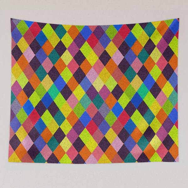 Item preview, MARDI GRAS HARLEQUIN PATTERN Colorful Rhombi Argyle designed and sold by BulganLumini.