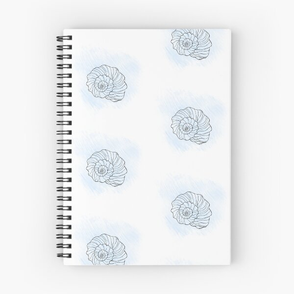 Item preview, Line art illustration of a seashell on blue watercolor background. Shell tattoo idea. Hand drawn nautical engraving of nautical prints isolated on white background designed and sold by Sunshine2504.