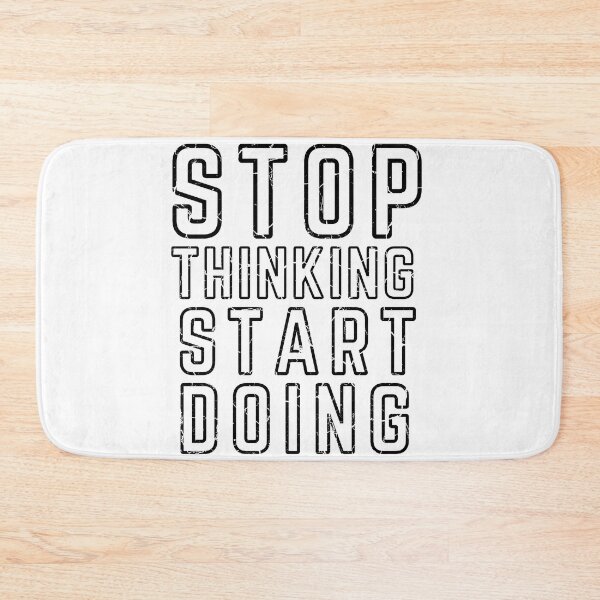 Item preview, STOP THINKING START DOING poster distressed modified 2 designed and sold by KingsManKind.