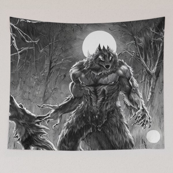 Item preview, Mussel werewolf under the light of the full moon - matcho teenwolf designed and sold by StedeBonnet.