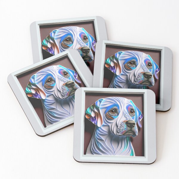Item preview, Quilling Animal Dog Paper Cut Style designed and sold by PhiloSophyEye.