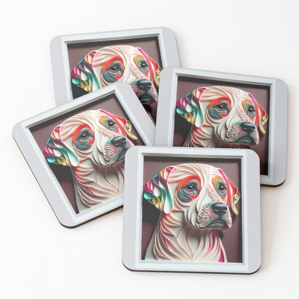 Item preview, Quilling Animal Dog Paper Cut Style designed and sold by PhiloSophyEye.