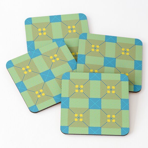 Item preview,  Blue and Yellow  Plaid Pattern  designed and sold by Halcion C.