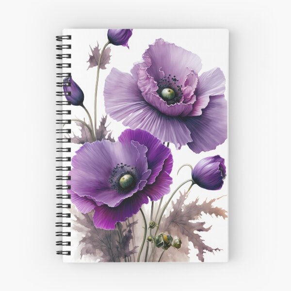 Item preview, Purple Poppy Flowers  designed and sold by Vanover Designs.