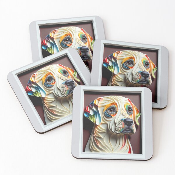Item preview, Quilling Animal Dog Paper Cut Style designed and sold by PhiloSophyEye.