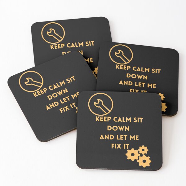 Item preview, Keep Calm sit down and let me fix it designed and sold by Simo0455.