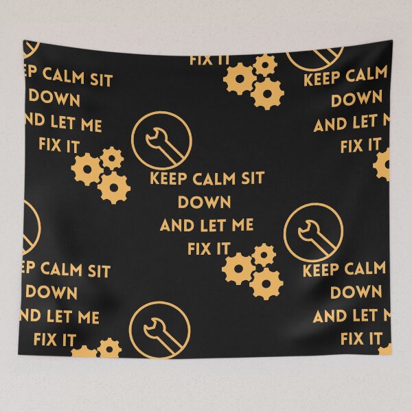 Item preview, Keep Calm sit down and let me fix it designed and sold by Simo0455.