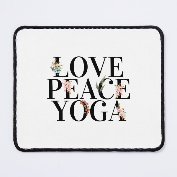 Item preview, Love, Peace, Yoga designed and sold by dogslovewindows.