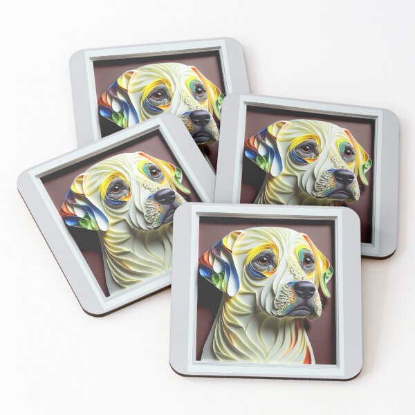 Item preview, Quilling Animal Dog Paper Cut Style designed and sold by PhiloSophyEye.