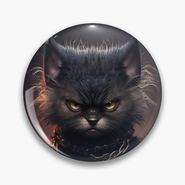 Item preview, Angry goth cat designed and sold by Simone Davino.