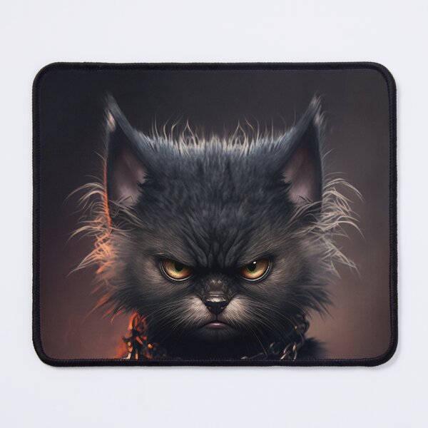 Item preview, Angry goth cat designed and sold by Simone Davino.