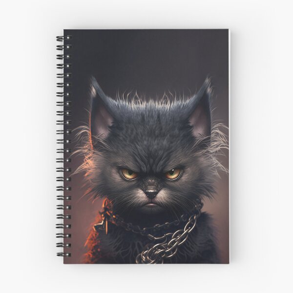 Item preview, Angry goth cat designed and sold by Simone Davino.