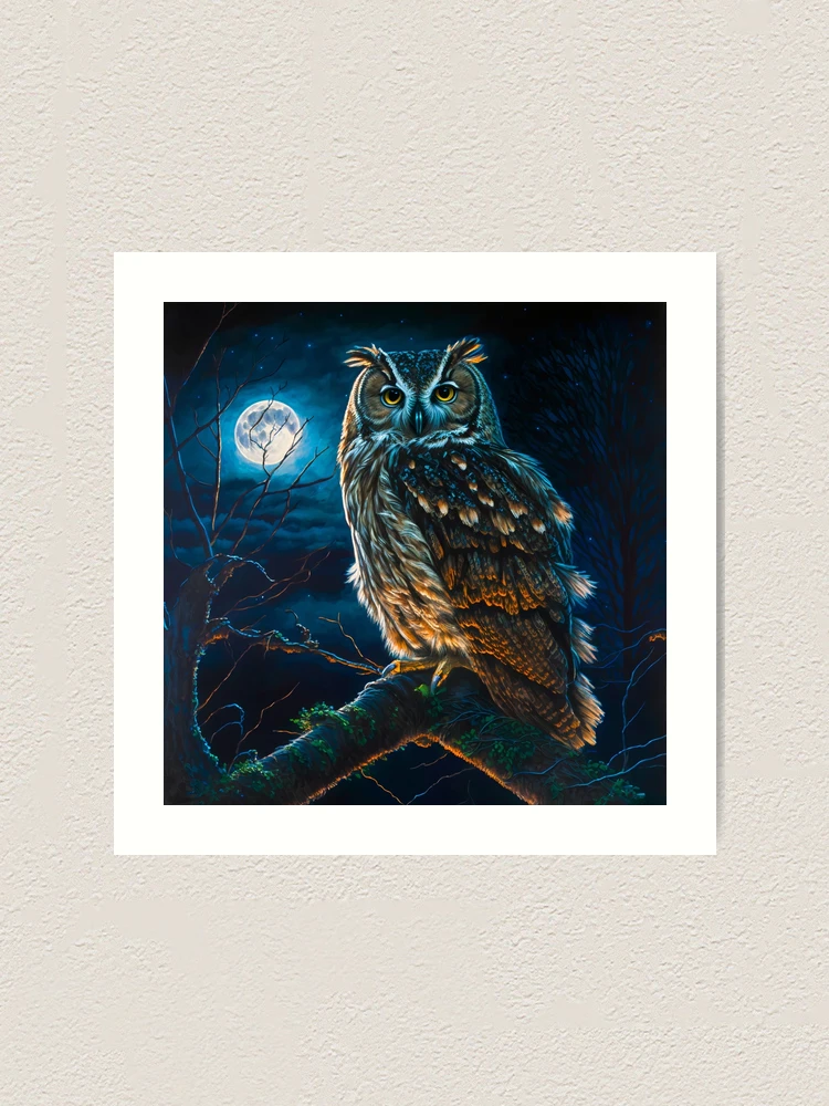 Under The Cold Ancient shops Light Of Long Dead Stars, My The Blood Did Flow 11 x 14 Art Print - Bird - Owl - Giclee - Animal - Nature - Gift