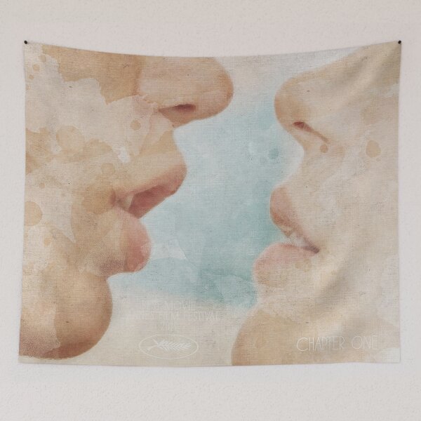 Item preview, Blue is the warmest colour, alternative movie poster, la vie d'Adèle, french film with Léa Seydoux and Adèle Exarchopoulos about girls love designed and sold by Spallutos.
