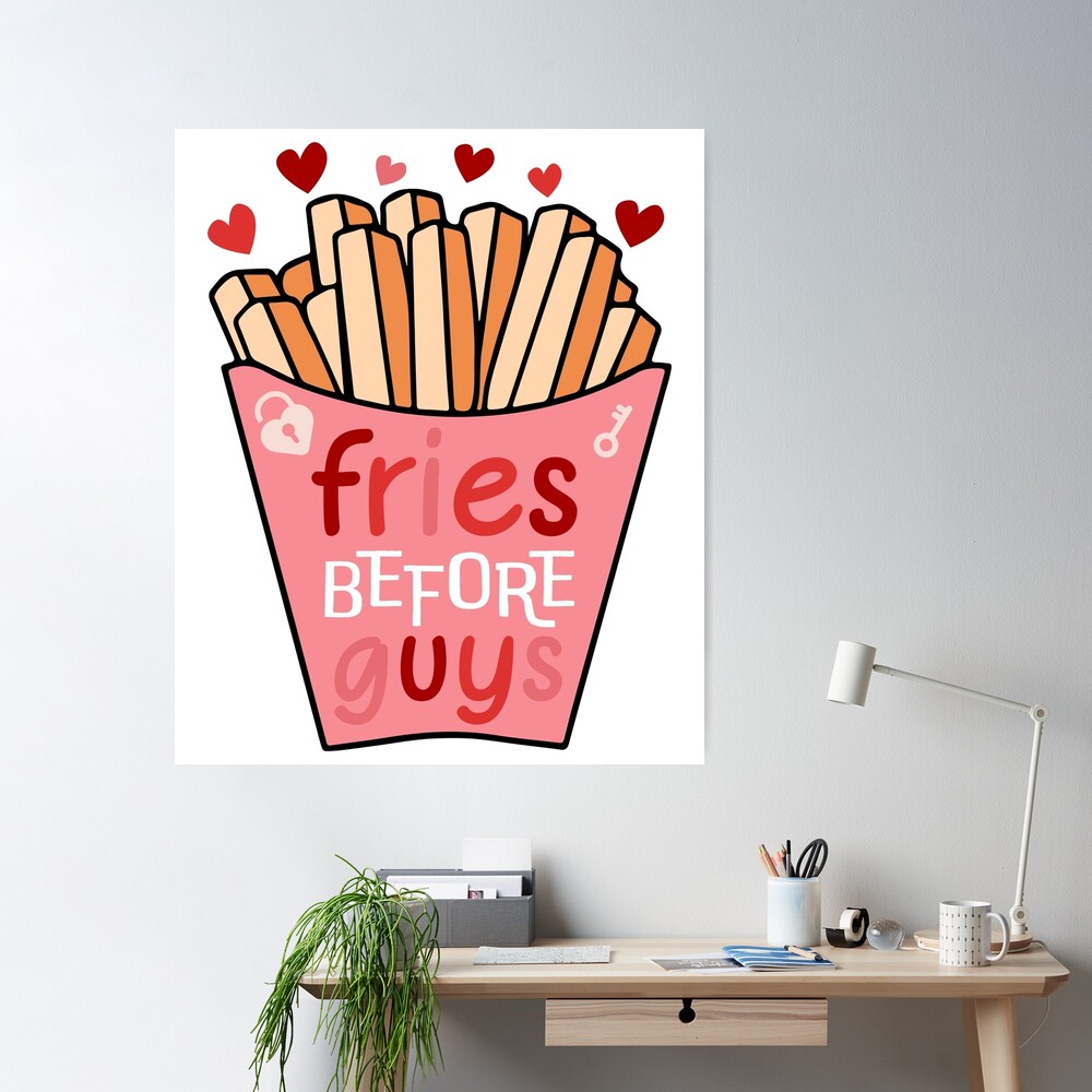 Fries Before Guys PNG instant download Retro Valentine's Day - Inspire  Uplift