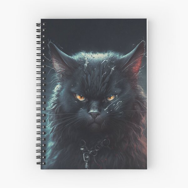 Item preview, Very angry goth cat designed and sold by Simone Davino.
