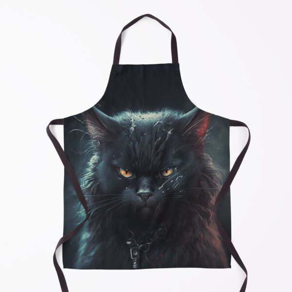 Item preview, Very angry goth cat designed and sold by Simone Davino.