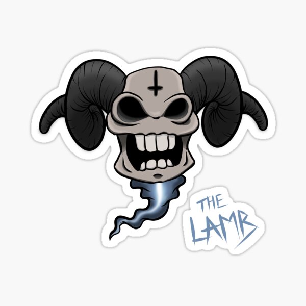 The Lamb - The Binding of Isaac Sticker