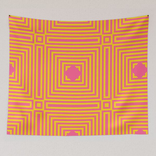 Item preview,  Orange and Pink  Plaid Pattern  designed and sold by Halcion C.