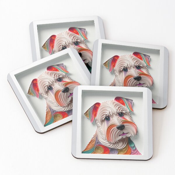 Item preview, Quilling Animal Dog Paper Cut Style designed and sold by PhiloSophyEye.