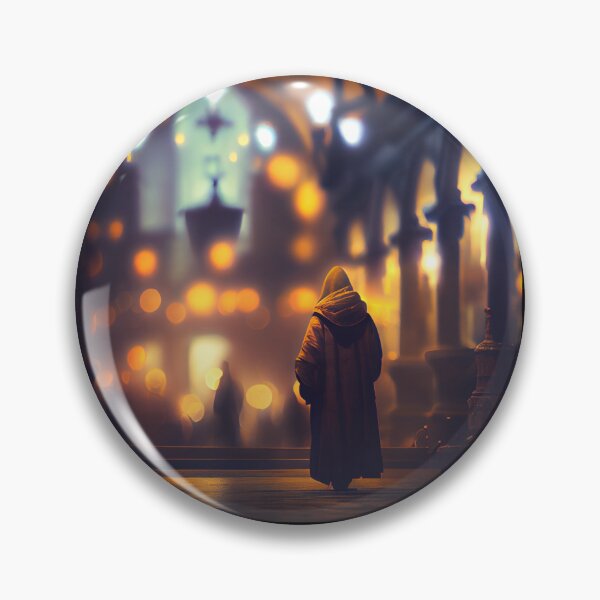Item preview, The Hooded Monk's Pilgrimage: A Cathedral Bokeh designed and sold by LukeAiWalker.