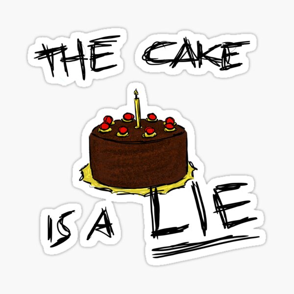 the cake is a lie ステッカー コレクション