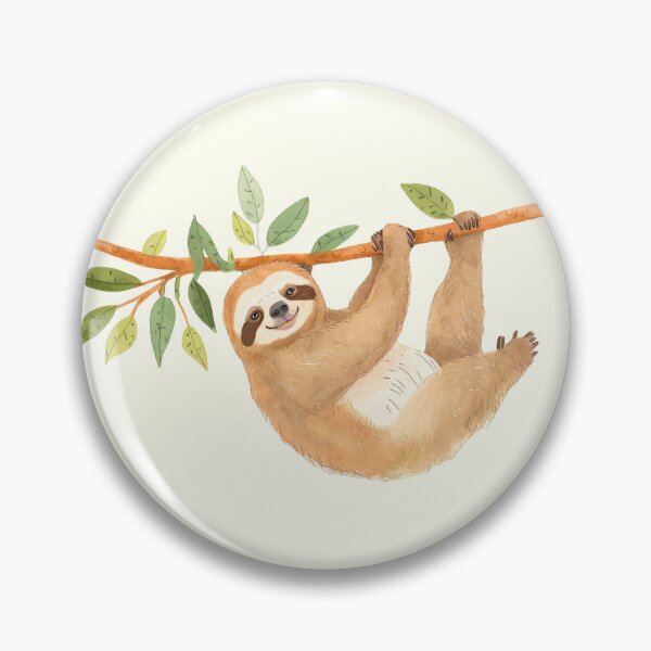 Item preview, Kawaii Sloth Watercolor designed and sold by Odd World.