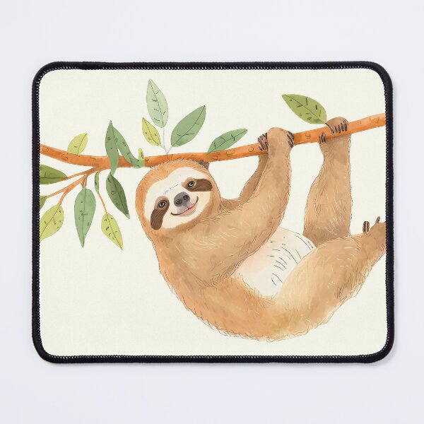 Item preview, Kawaii Sloth Watercolor designed and sold by Odd World.